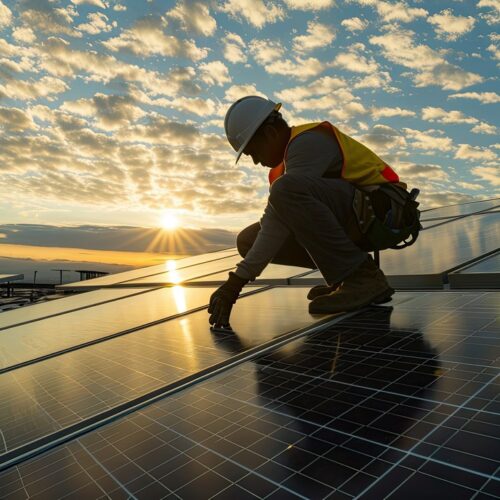 Residential solar installation