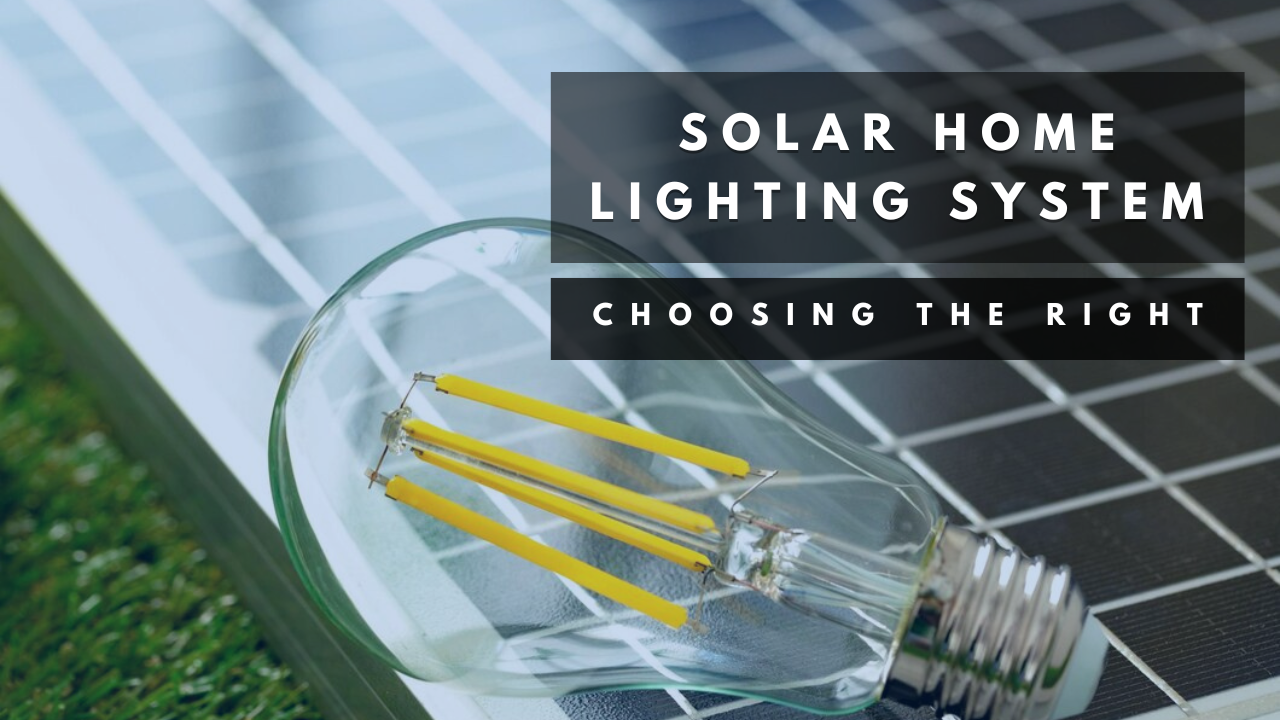 Solar home lighting system