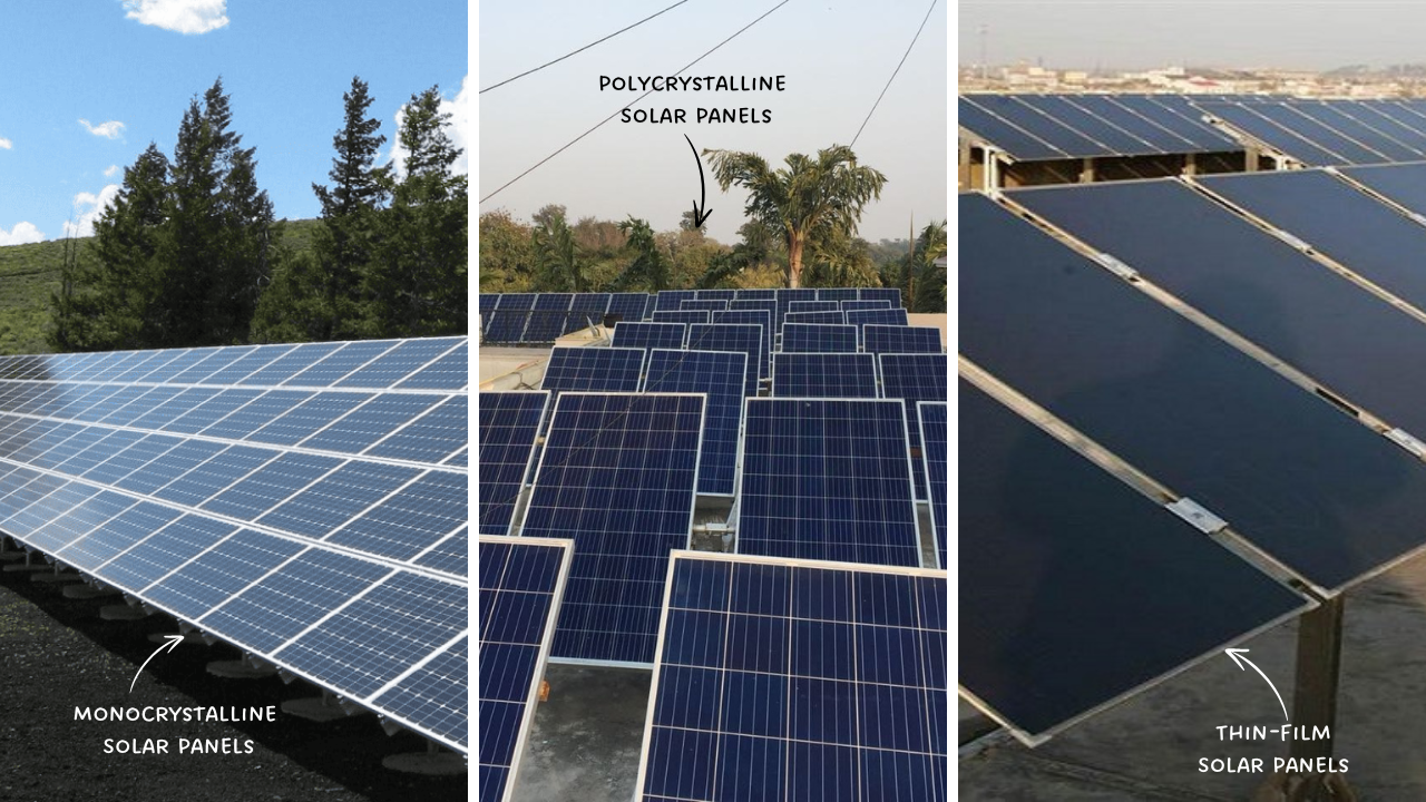 Comparing solar panel
