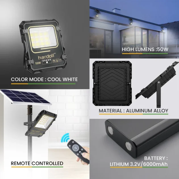 50W Solar Flood Light - Image 6